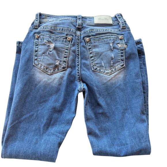 MISS ME.   Blue Skinny Jeans Sleek Fit - Picture 3 of 8